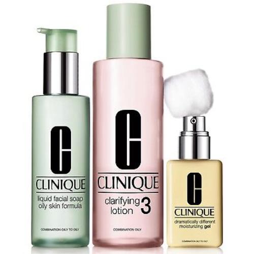 Clinique 3-Step Skin Care System Skin Type 3 Combination Oily to Oily
