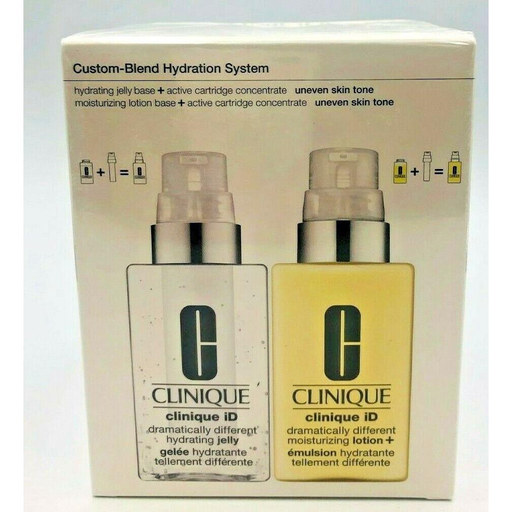 2 X Clinique id Jelly Base + Lotion Base + Active Cartridge Uneven Skin Tone