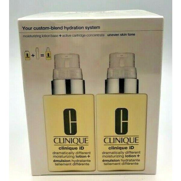 2 X Clinique id Moisturizing Lotion Base + Active Cartridge Uneven Skin Tone