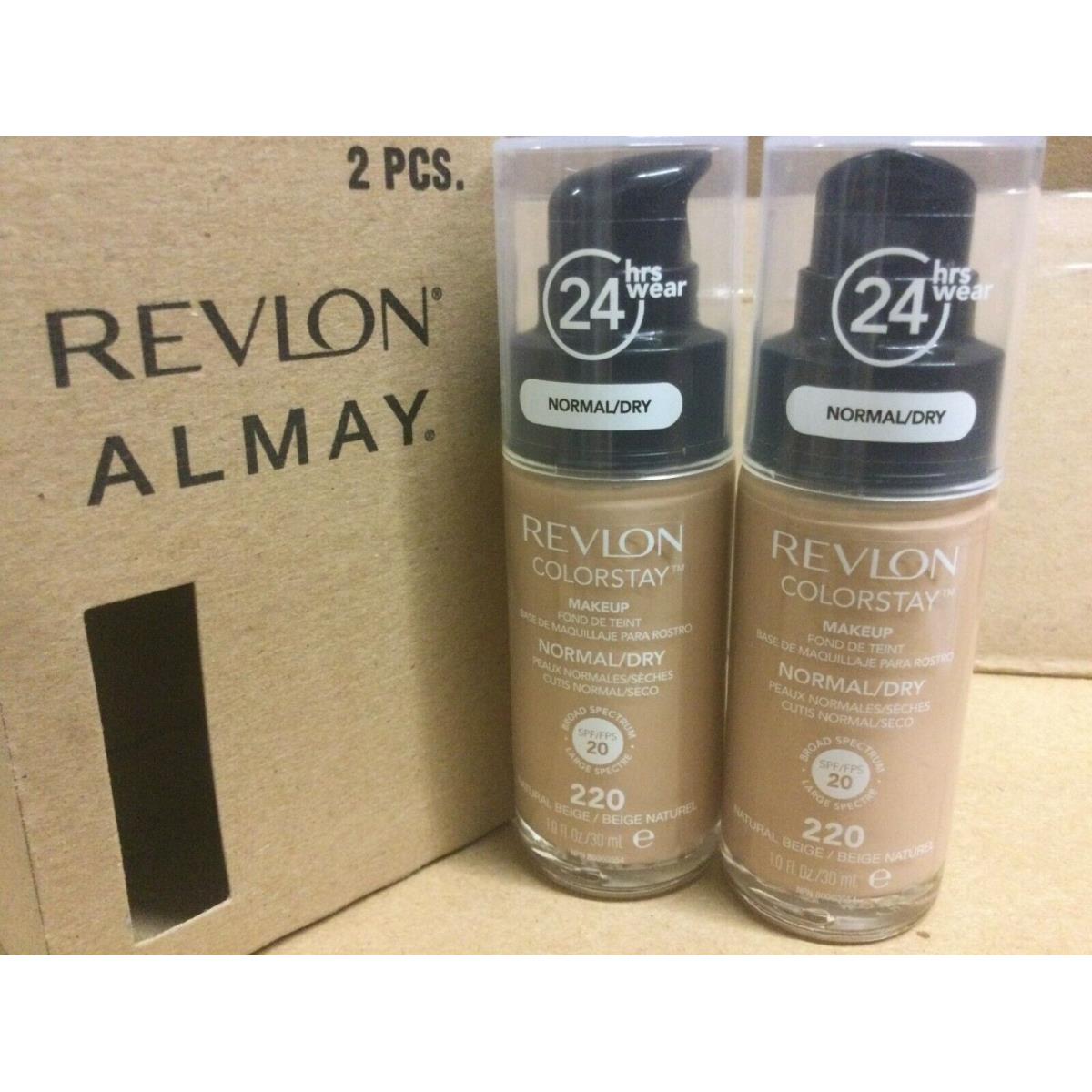 4 X Revlon Colorstay Makeup Foundation Normal To Dry Skin You NATURAL BEIGE #220