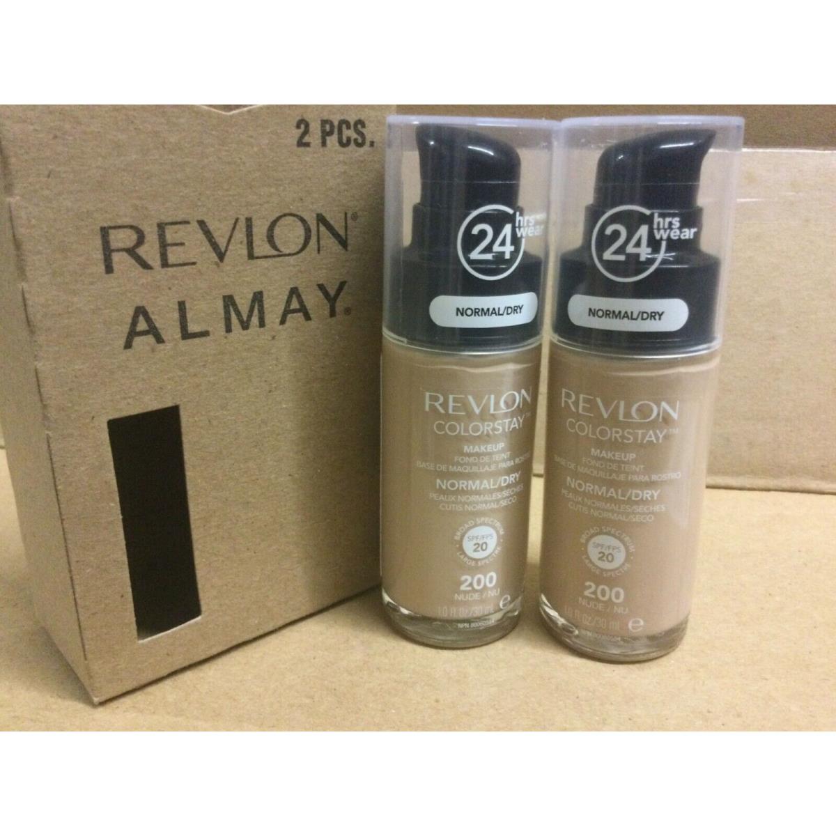 4 X Revlon Colorstay Makeup Foundation Normal To Dry Skin You NUDE #200