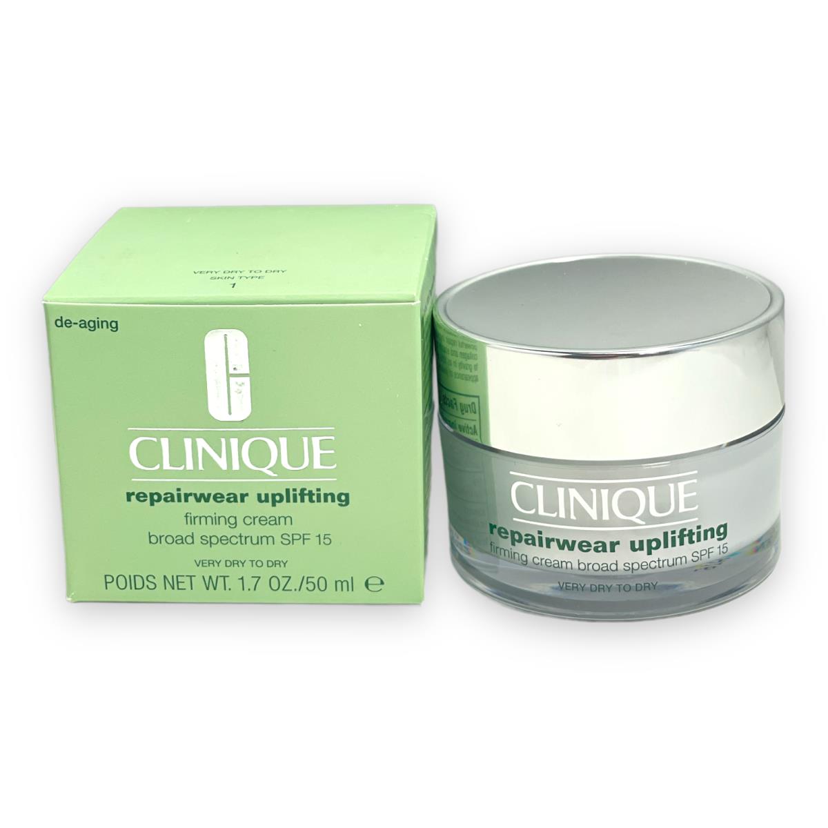 Clinique Repairwear Uplifting Firming Cream Spf 15 Very Dry to Dry 1.7oz./50ml