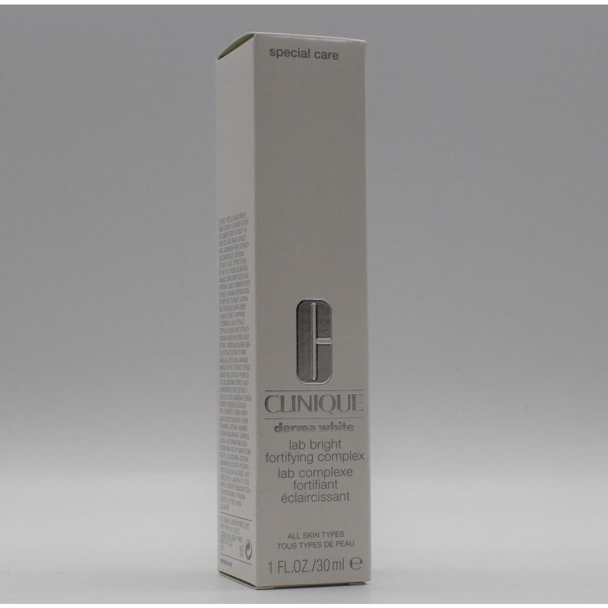 Clinique Derma White Lab Bright Fortifying Complex 1 FL Oz. Skin Brightener