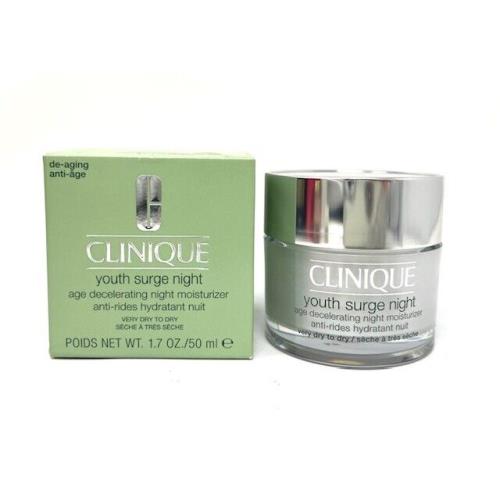Clinique Youth Surge Night Age Decelerating Night Moisturizer 1.7oz Very Dry 1