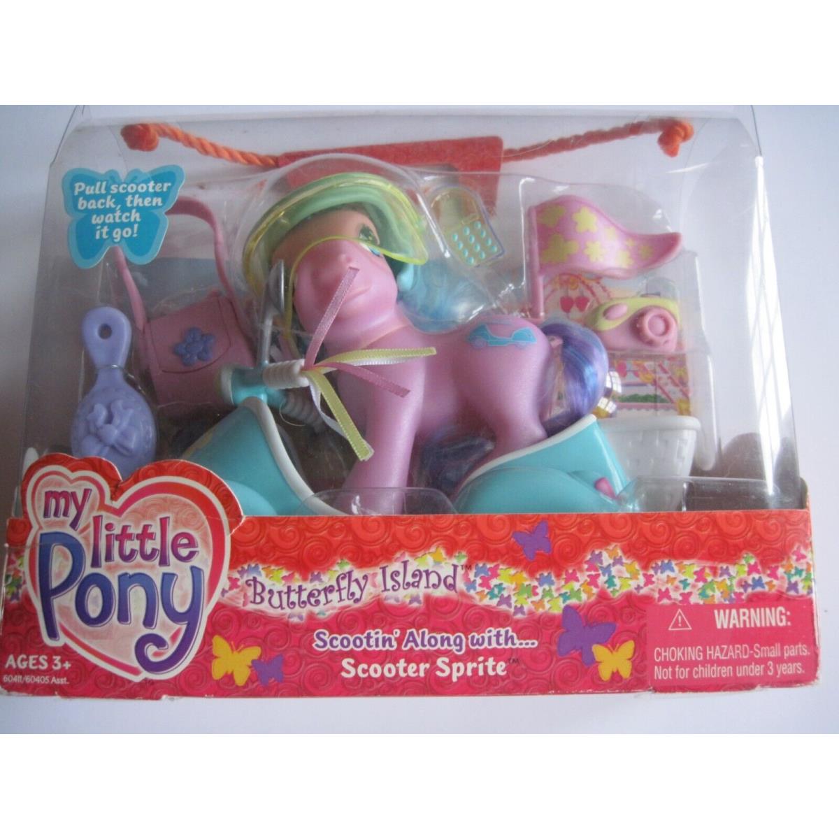 My Little Pony G3 Butterfly Island Scootin` Along w/ Scooter Sprite Vintage Toy