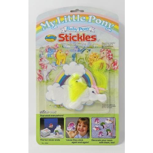My Little Pony Mlp G1 Baby Pony Surprise Stickles Sticker 1985 Hasbro - Moc