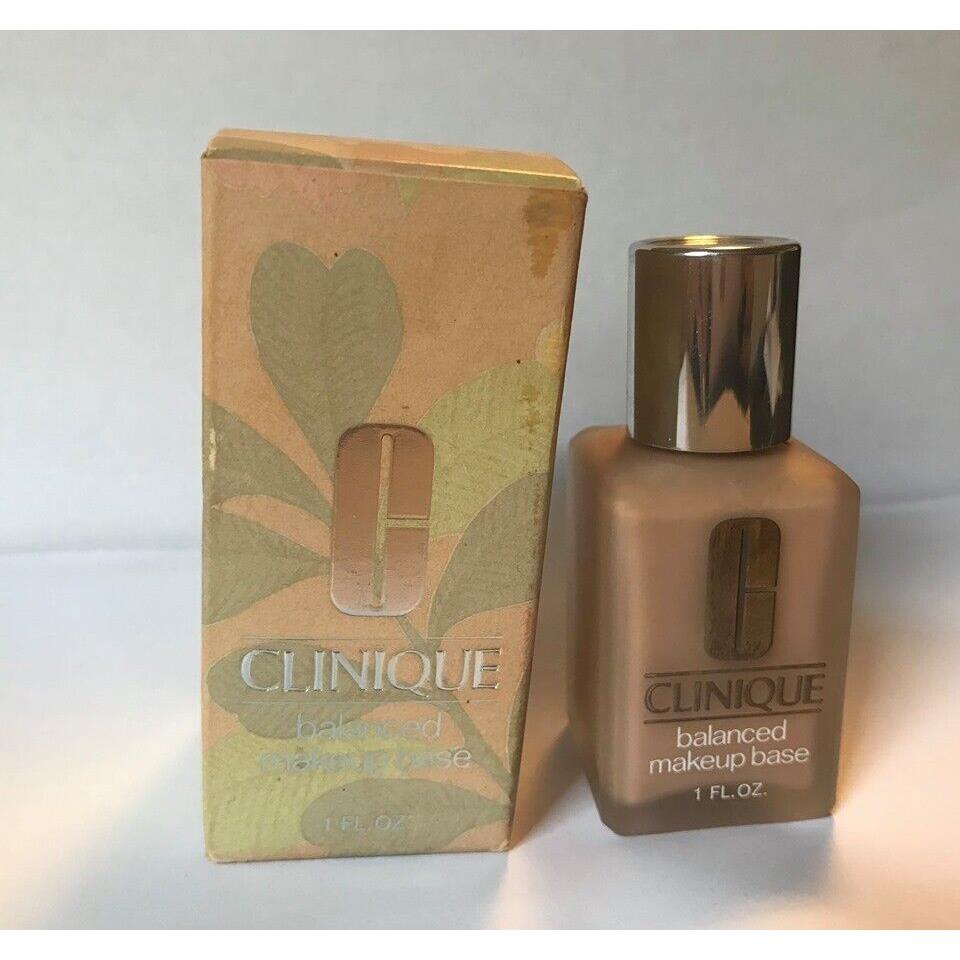 Clinique Balanced Makeup Base Liquid Foundation 02 Porcelain Beige 1 oz Rare