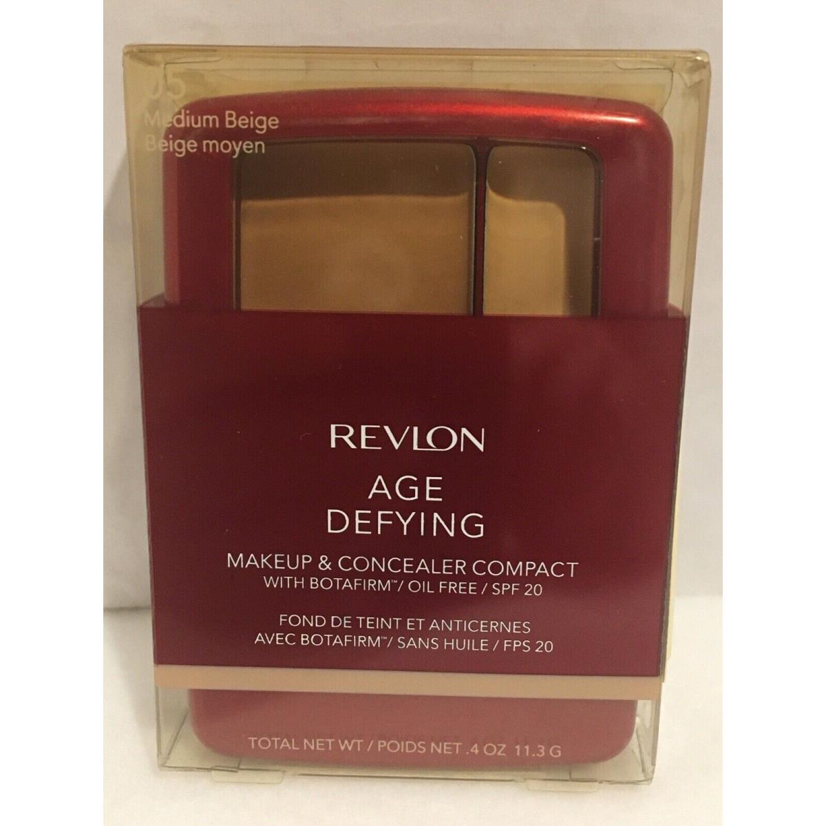 Revlon Age Defying Makeup Concealer Compact Spf 20 4 Oz. 05 Medium Beige