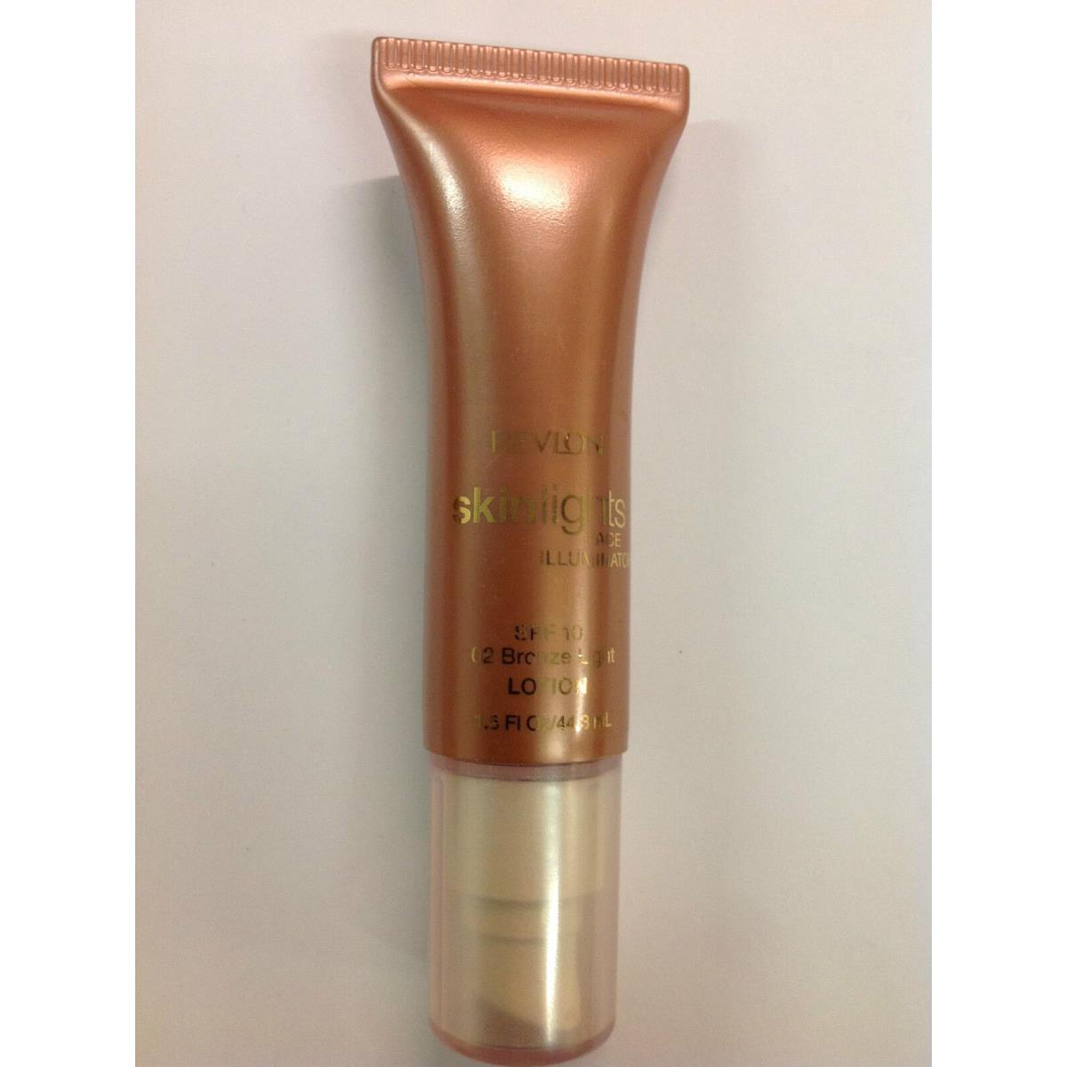 Revlon Skinlights Face Illuminator Bronze Light 02 Lotion Spf 10 New