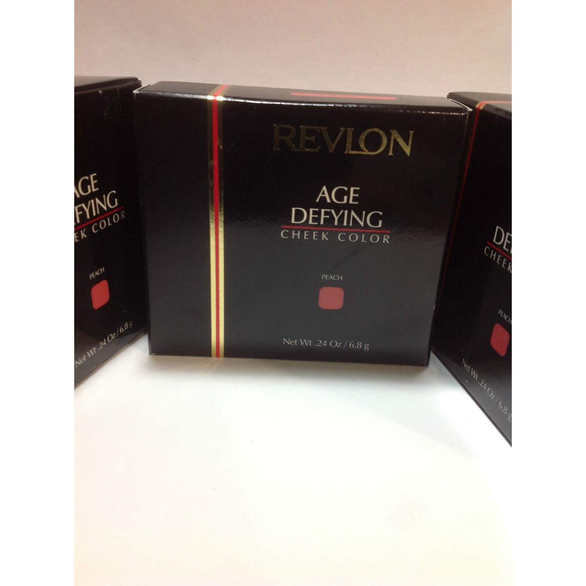 3 X Revlon Age Defying Cheek Color Creamy Blush Peach Full Size New