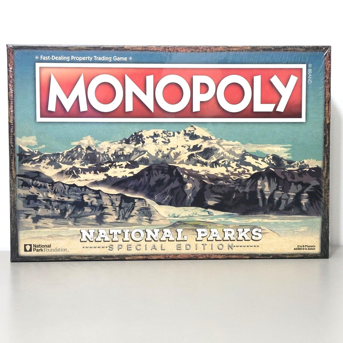 Monopoly National Parks Special Edition Board Game w/ 6 Collectible Game Pieces