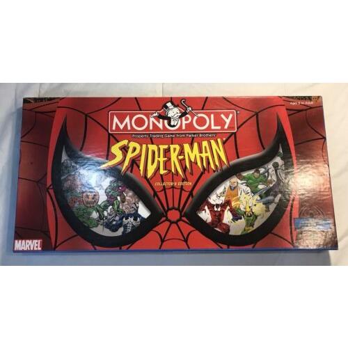 2002 Spider-man Monopoly Board Game Marvel Hasbro Brand Collectors Edition