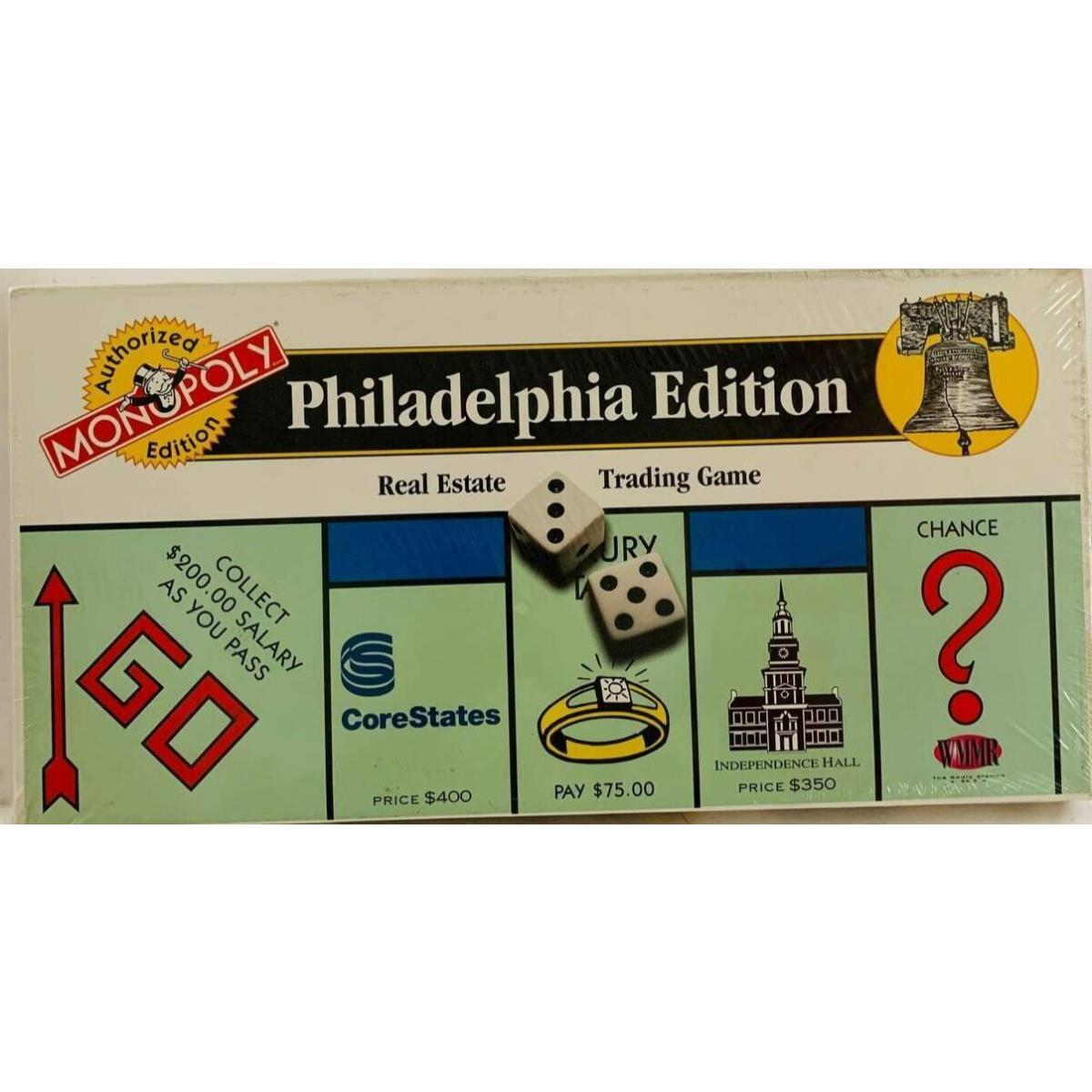 Vintage Monopoly Philadelphia Edition 1996 Board Game Eagles Phillies