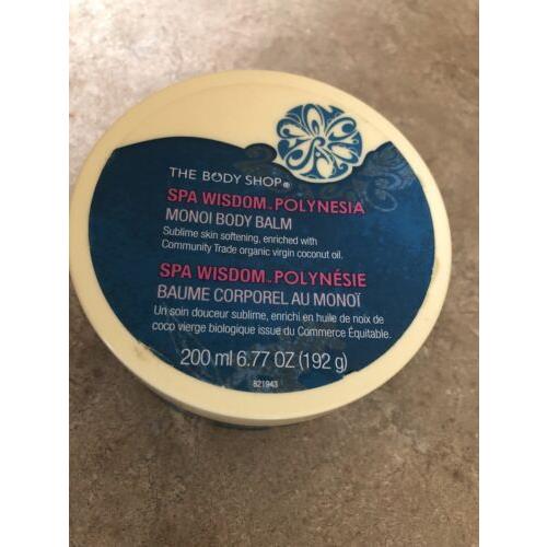 The Body Shop Spa Wisdom Polynesia Monoi Body Balm 6.77 oz Not