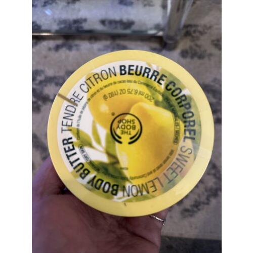 The Body Shop Sweet Lemon Body Butter 6.75 oz and Rare Very Htf Cream