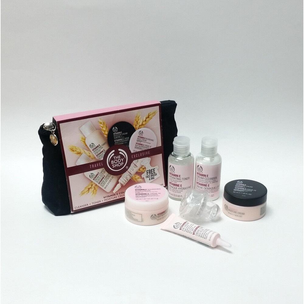 The Body Shop Vitamin E Travel Exclusive Gift Travel Pouch 7-Pc Set