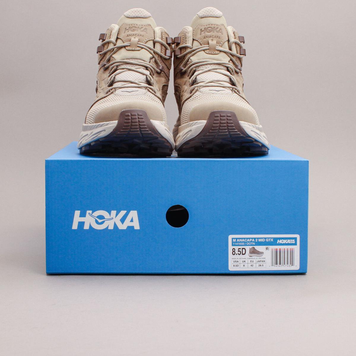 Hoka One One Anacapa 2 Mid Gore-tex Gtx Dune Oxford Tan Trail Shoes 1141633-DOTN