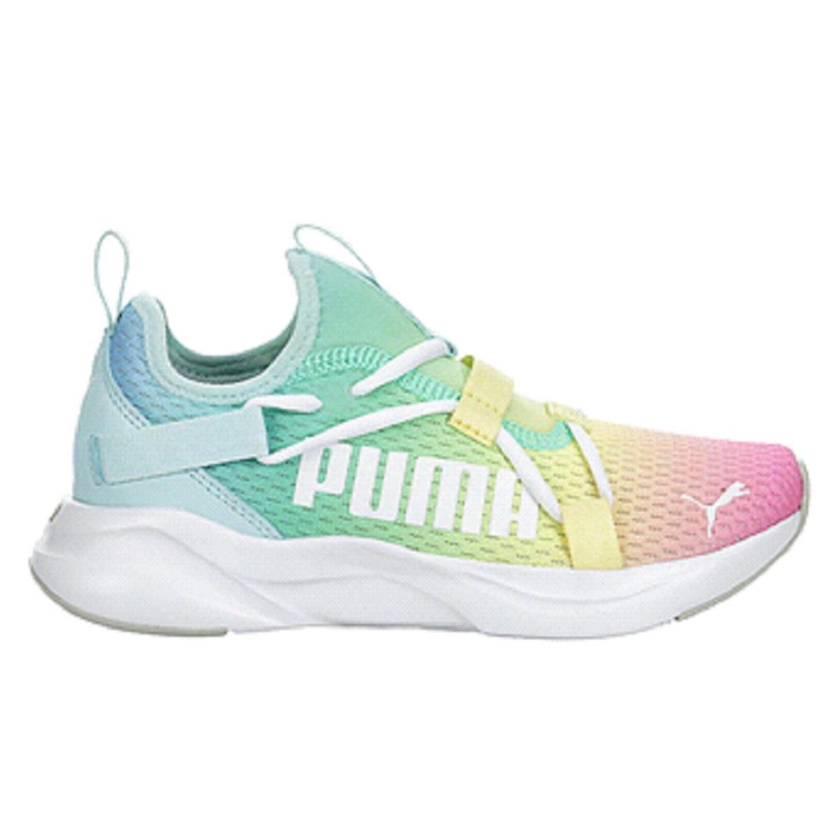 Puma Girl`s Softride Rift Slip on Rainbow Sneaker - Rainbow