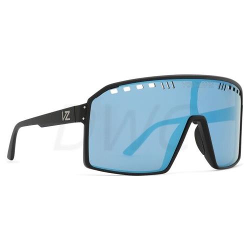 Vonzipper Super Rad Blk Sat/blu Flsh Plr AZYEY00132-PLC Sunglasses - Black Frame, Blue Lens