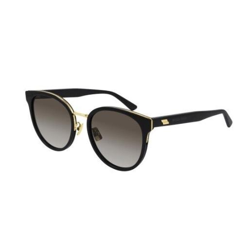 Bottega Veneta BV1081SK 001 Black/grey Gradient Round Women`s Sunglasses