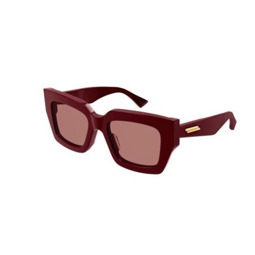 Bottega Veneta BV1212S 004 Burgundy/pink Square Women`s Sunglasses