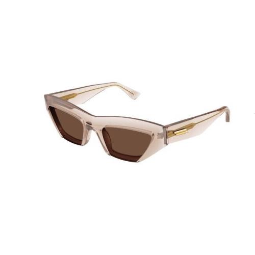 Bottega Veneta BV1219S 003 Nude/brown Cat Eye Women`s Sunglasses