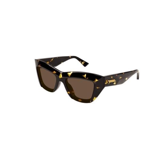 Bottega Veneta BV1218S 002 Havana/brown Cat Eye Women`s Sunglasses