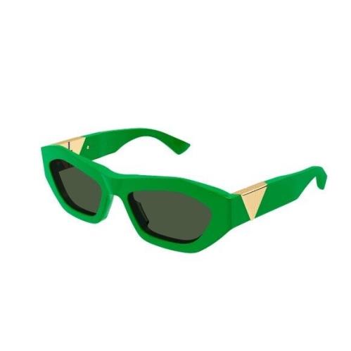 Bottega Veneta BV1221S 003 Green/green Butterfly Women`s Sunglasses