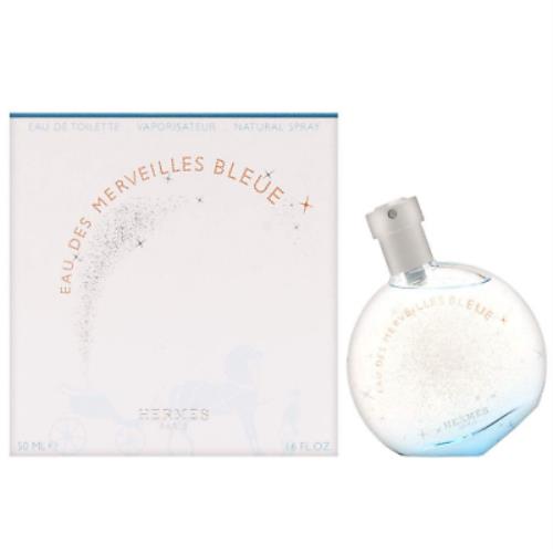 Hermes Eau Des Merveilles Bleue 1.6 oz Edt Perfume For Women