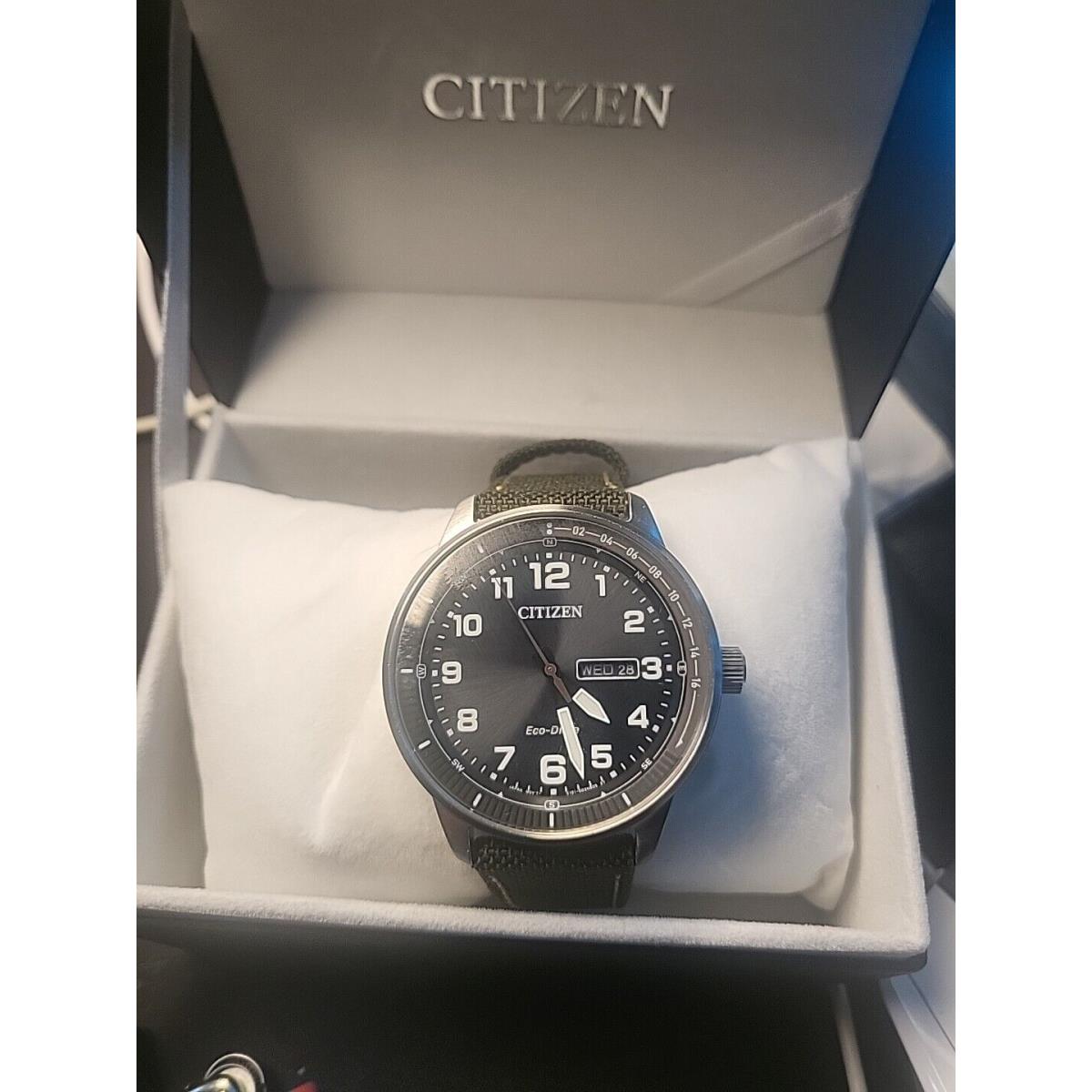 Citizen Eco-drive Black Dial Men`s Watch BM8590-10E