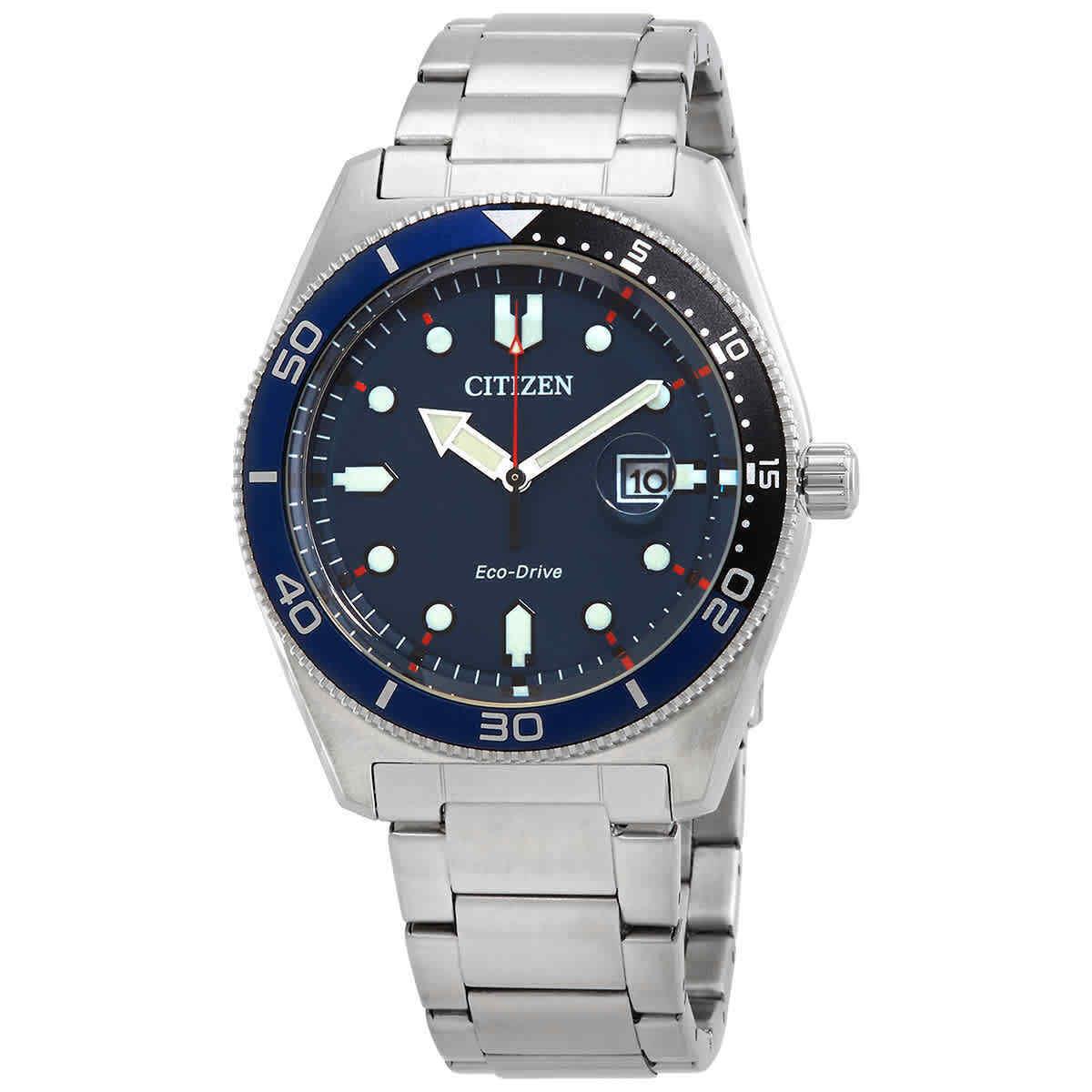 Citizen Eco-drive Blue Dial Men`s Watch AW1761-89L