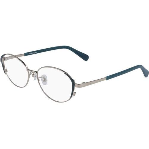 Salvatore Ferragamo Women`s Eyeglasses Gold/petrol Salvatore FERRAGAMO2540A 719