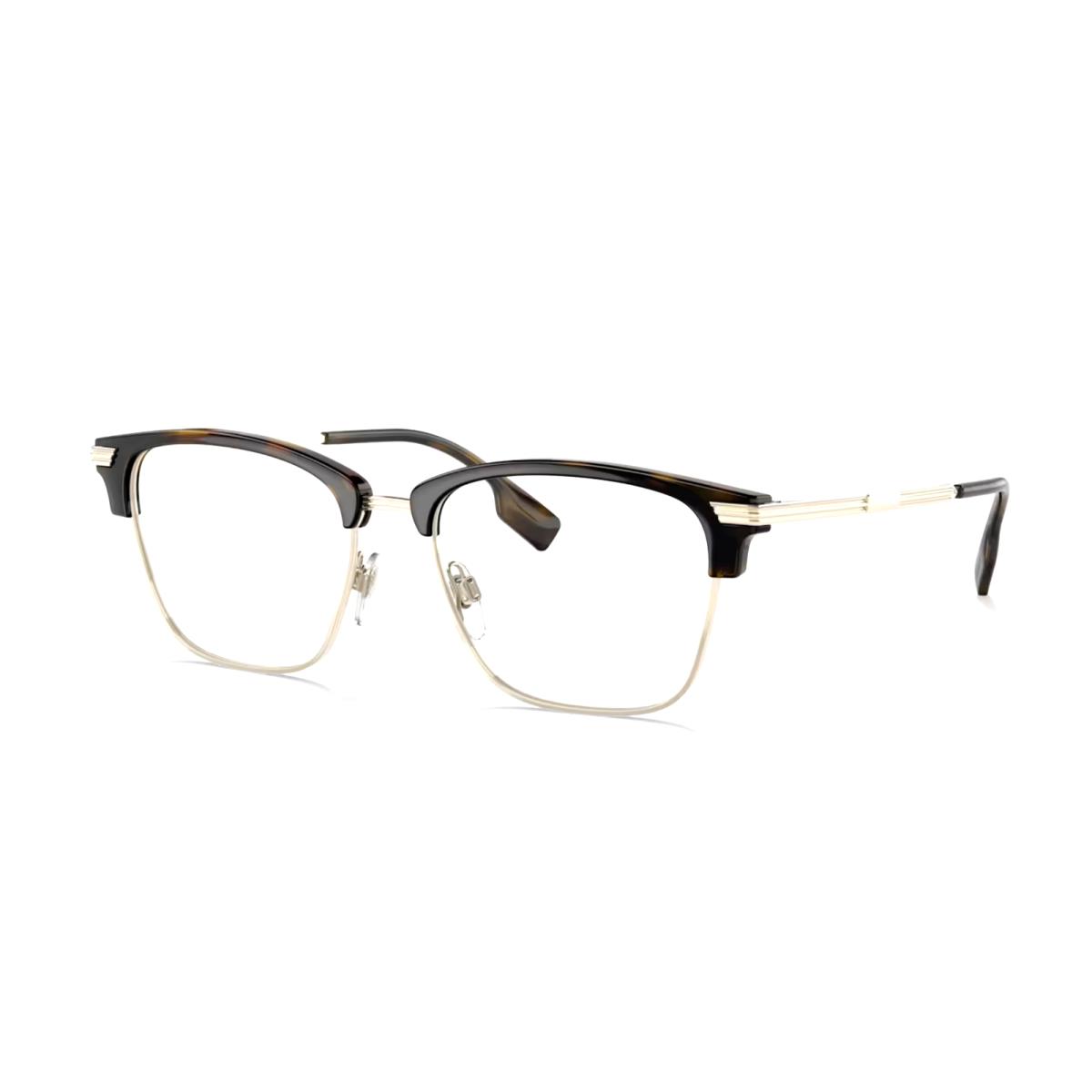 Burberry Pearce Eyeglasses B 2359 3002 53-17 145 Dark Tortoise Gold Frames