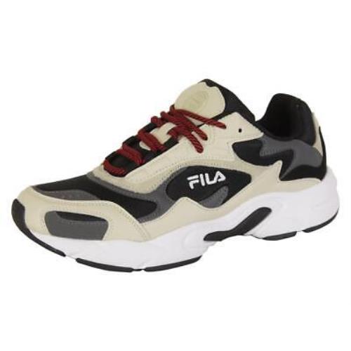 Fila Men`s Luminance Black/castlerock/gardenia Sneakers Shoes