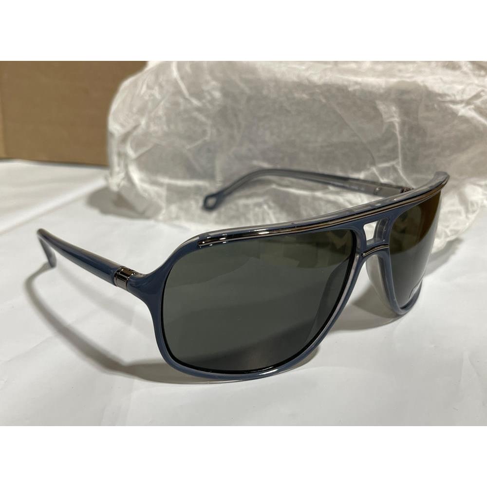 Ermenegildo Zegna SZ3575 0MG6 Double Bridge Sunglasses Dark Blue Frame 95mm