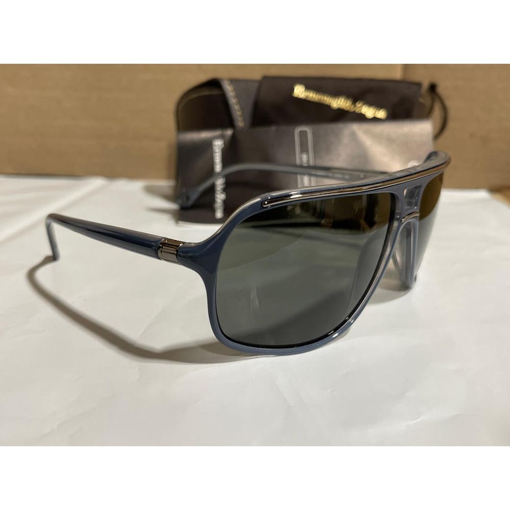 Ermenegildo Zegna SZ3575 0MG6 Double Bridge Sunglasses Dark Blue Frame 95mm