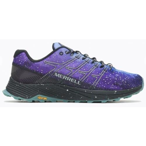 Men s Merrell Moab Flight Galactic Hiking Shoes Sneakers Size 10 M Blue/purple