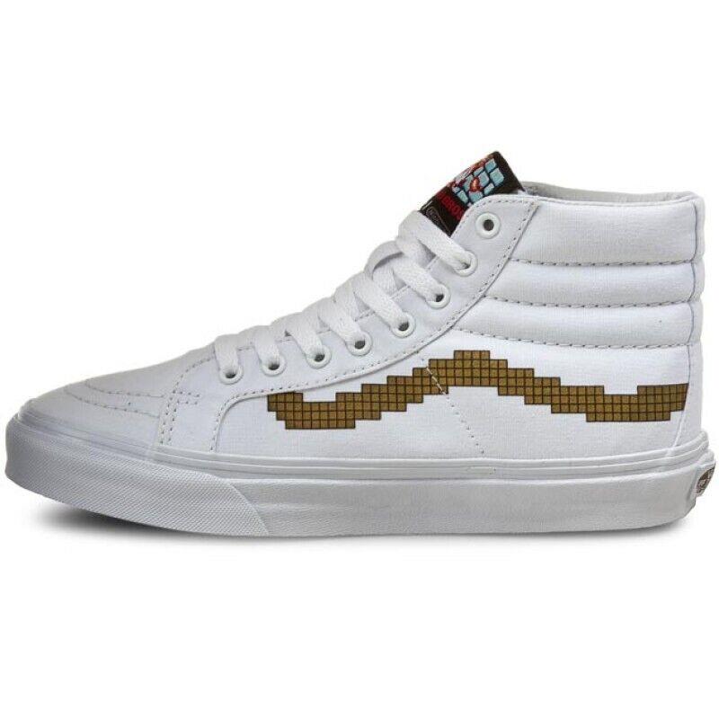 Vans Sk8 Hi Slim Nintendo VN00018IJUZ Men`s White Skate Sneaker Shoes C1976 - White