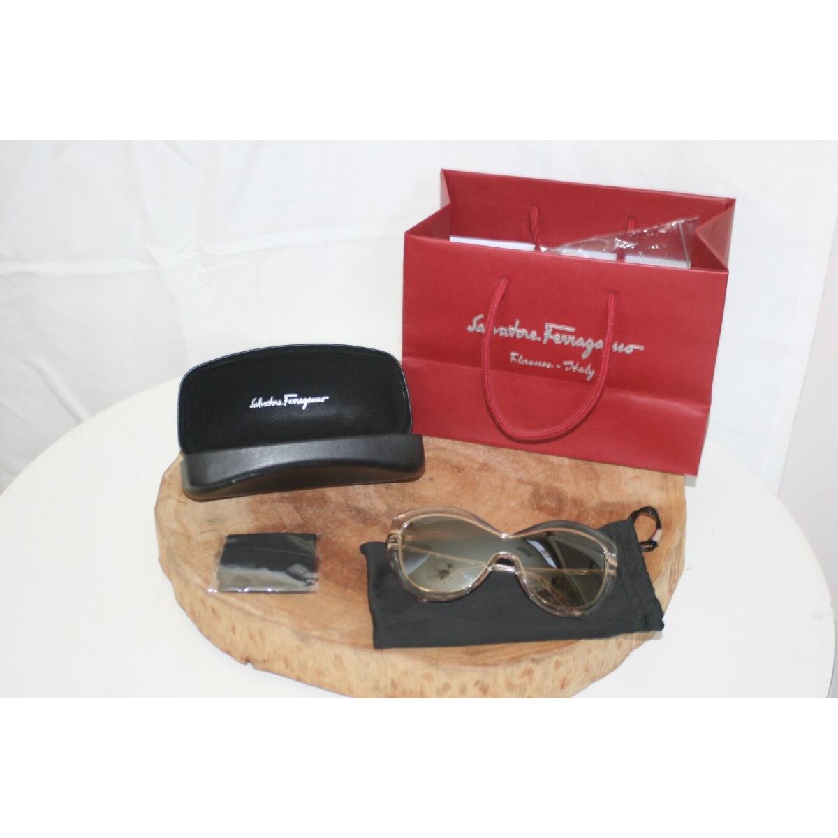 Salvatore Ferragamo Shield Crystal Sunglasses Case SF759S