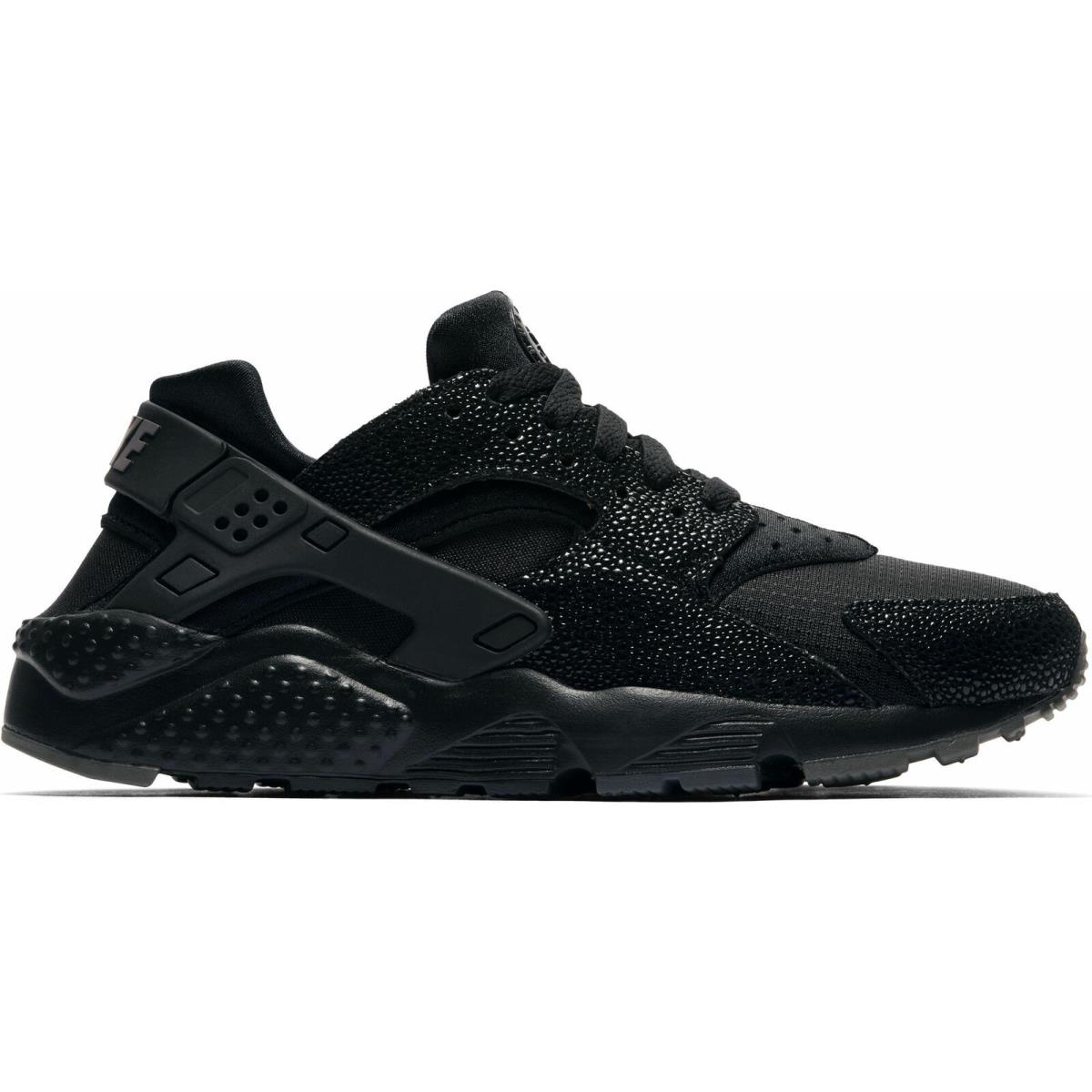 Nike Huarache Run Special Edit. Youth Size 4.0 Same AS Woman 5.5 Black Rare - Bright Crimson, Obsidian