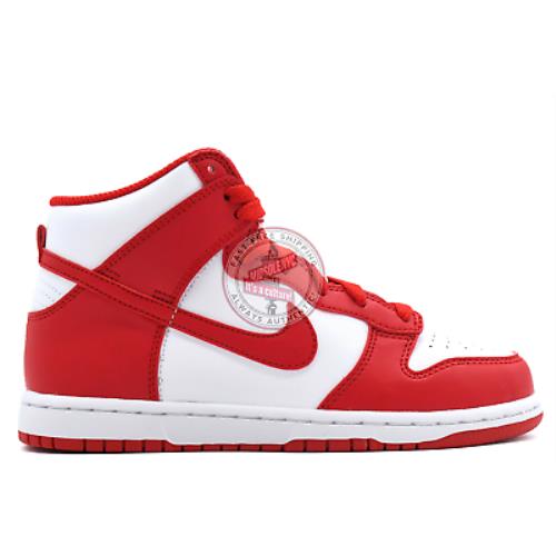 Nike Dunk High Championship White Red PS - DD2314-106 - white/university red