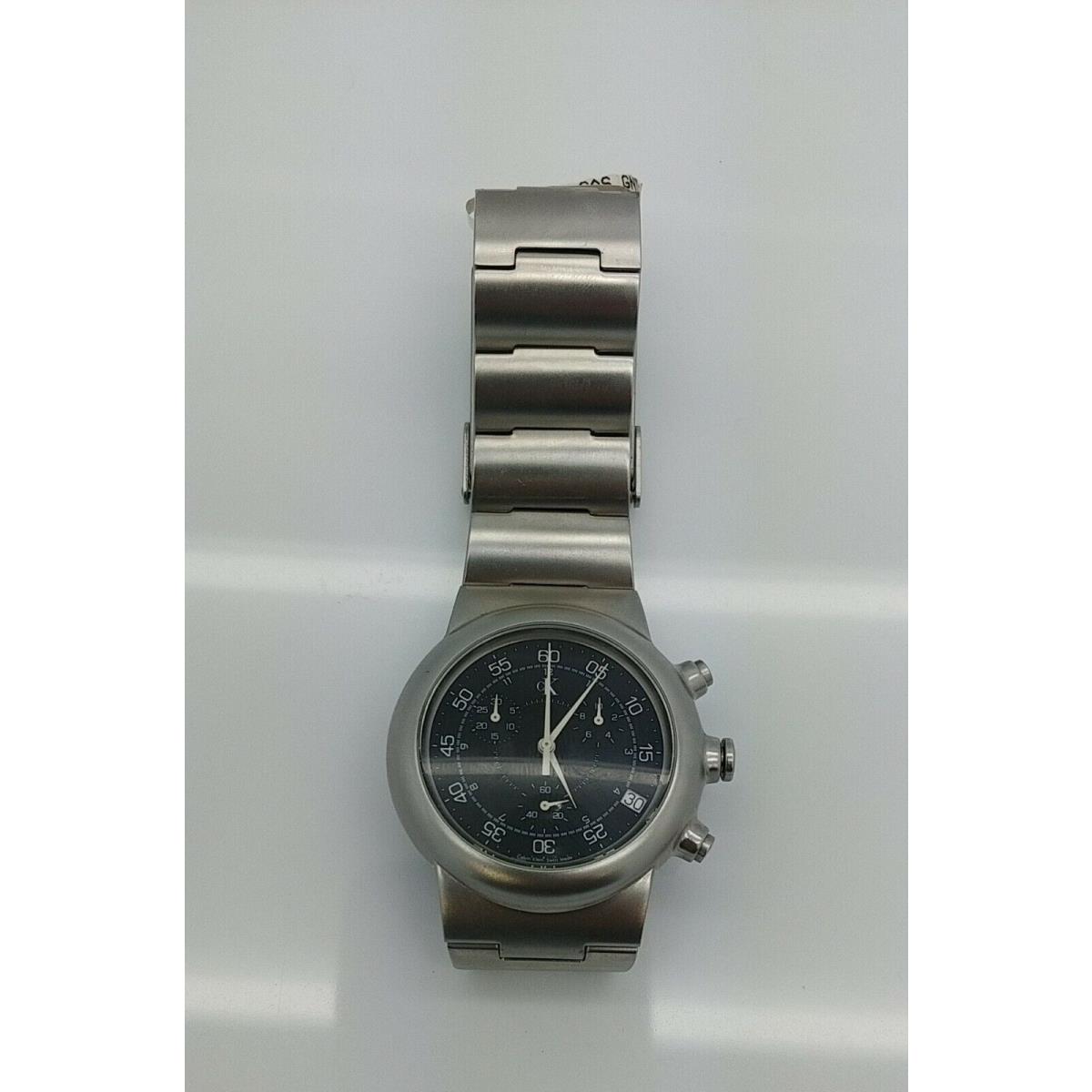 Calvin Klein Men`s Watch Chronograph Swiss Made S/ Steel Case K18171