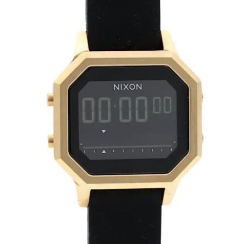 Nixon 1096 Womens Rose Gold / Black Siren Stainless Steel Watch 33 mm - Dial: Black, Band: Pink, Bezel: Rose Gold