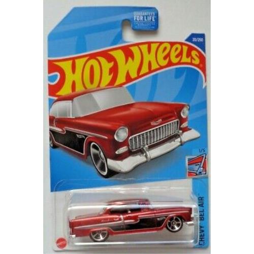 2022 Hot Wheels `55 Chevy 20/250 Red Lot of 30