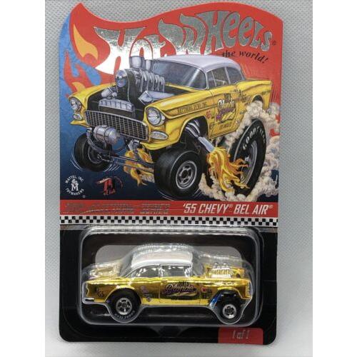 Hot Wheels Rlc Selections Series `55 Chevy Bel Air Gasser Dirty Blonde Selection