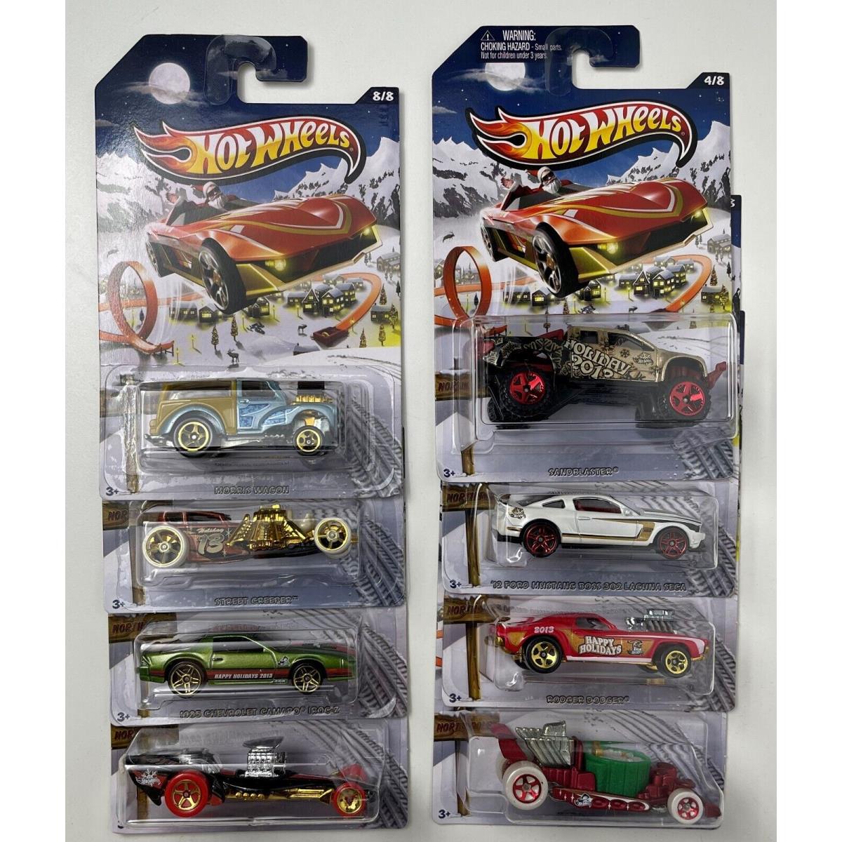 Hot Wheels - 2013 Holiday Hot Rods - Complete Set 8