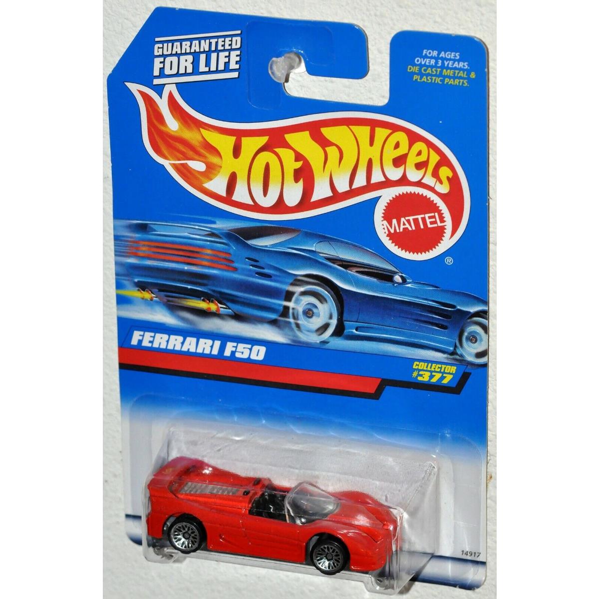 Hot Wheels 1996 Collector 377 Ferrari F50 Red Moc 14917 India