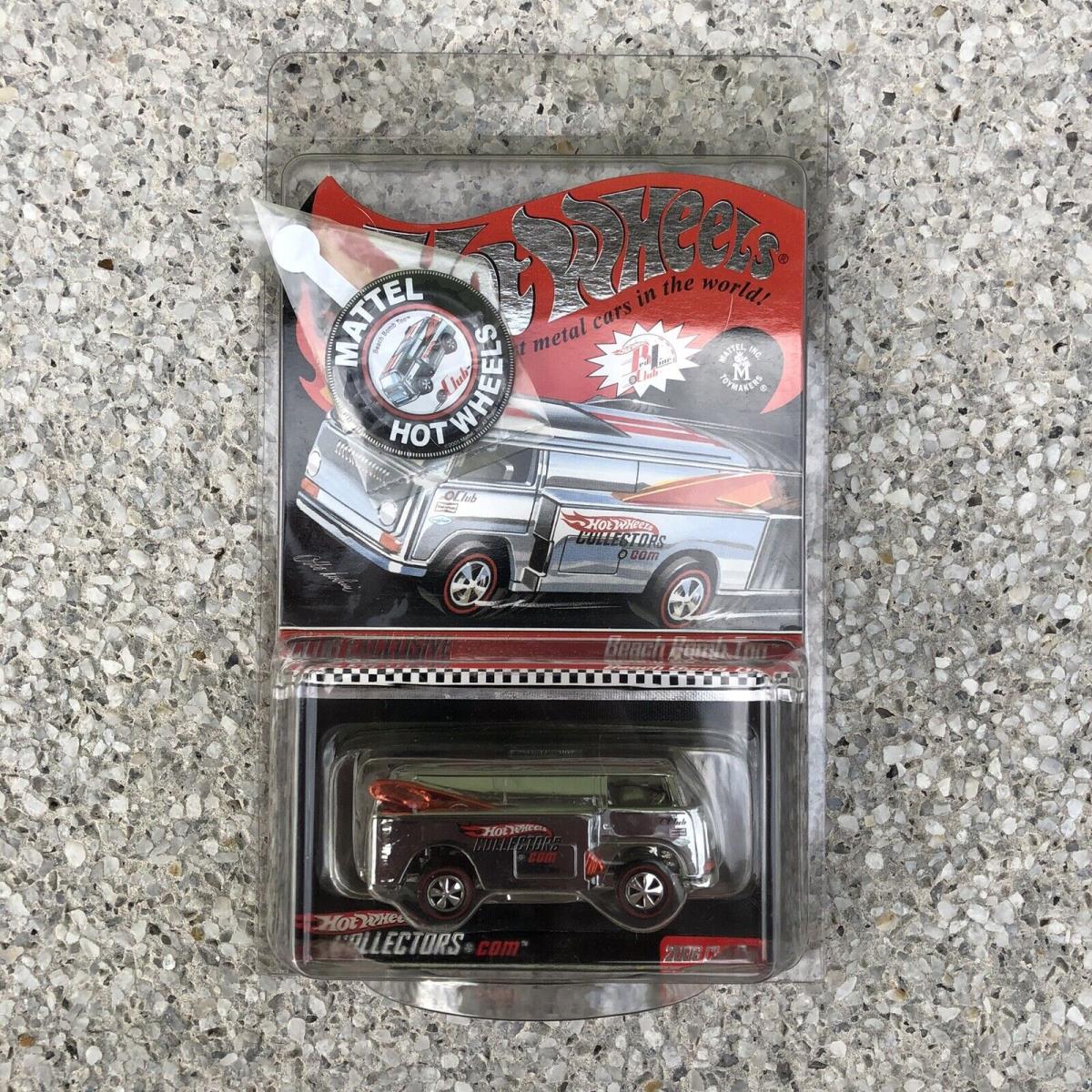 Hot Wheels 2006 Rlc Red Line Club Car Beach Bomb Too Chrome 879/4000 w/ Button