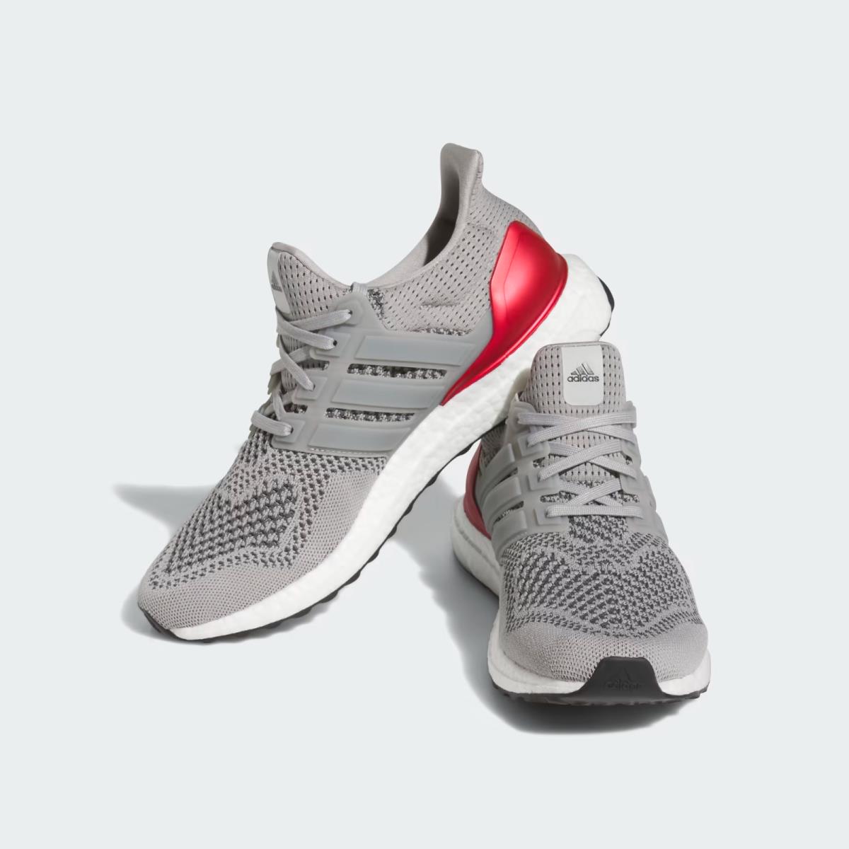 Men`s Adidas Ultraboost 1.0 Dna Running Shoes Grey / Red Sz 9 HR0062