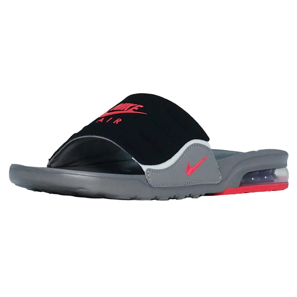 Nike Youth Air Max Camden Slide Sandals sz 6Y Gray Black Infrared Swoosh - Gray